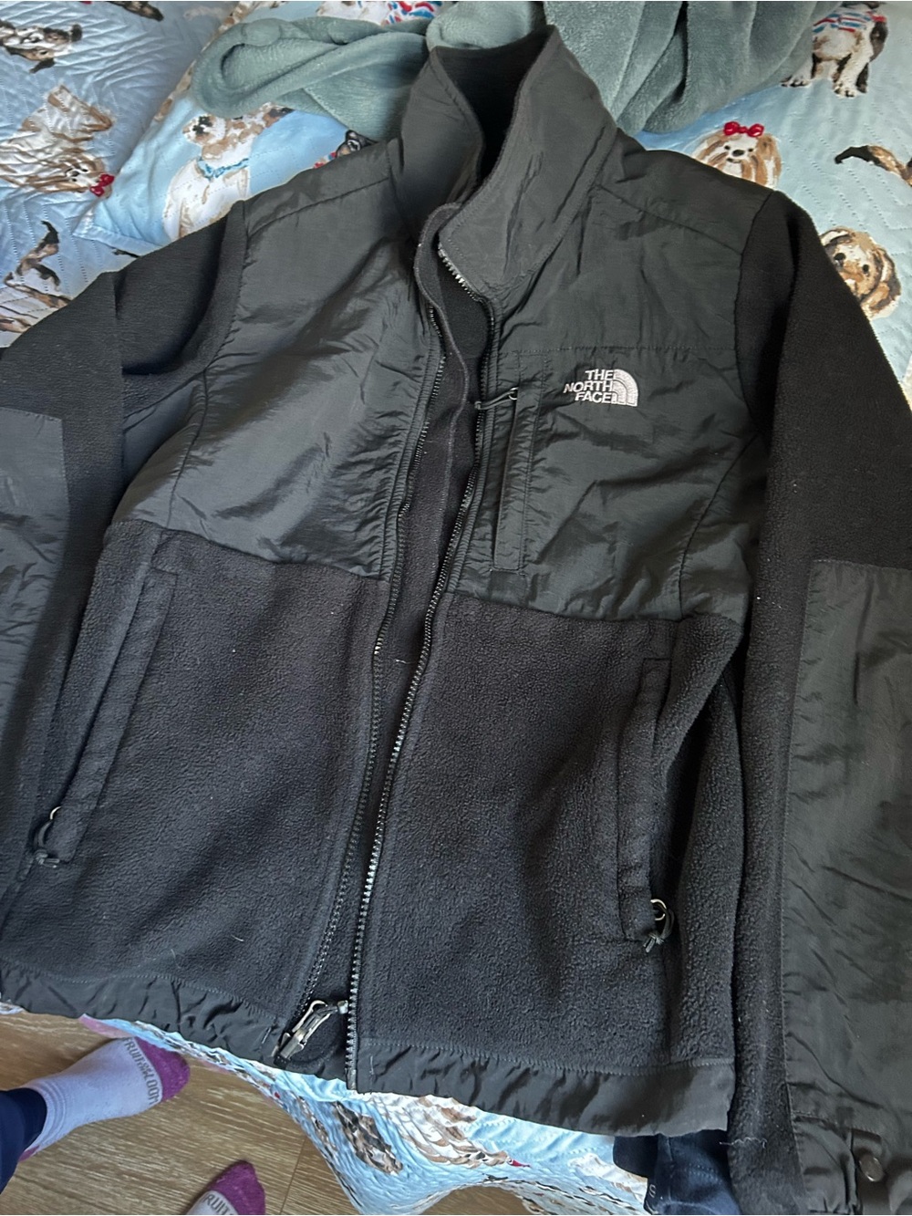 The North Face Black Men's Mixed-Media Fleece Jacket